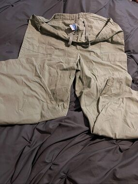 Men's Olive Green Cargo scrub Pants